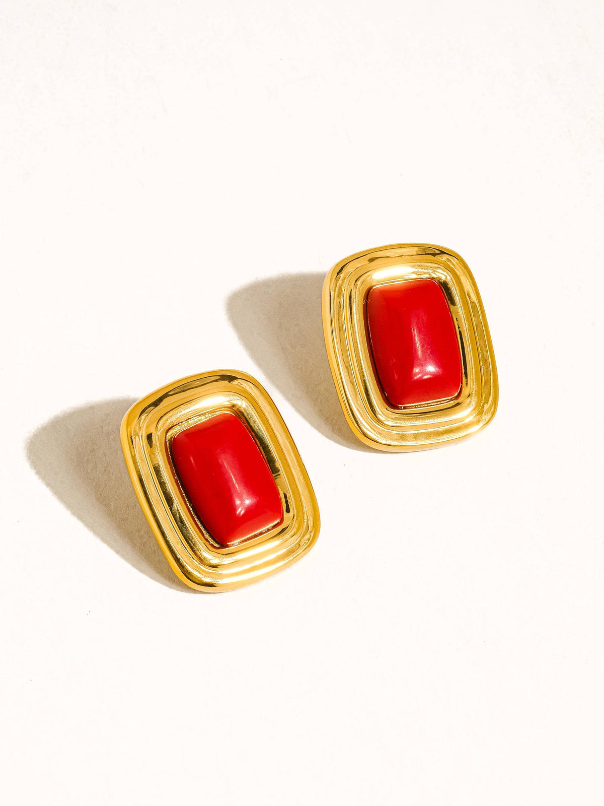 EVA Ruby Red Earrings