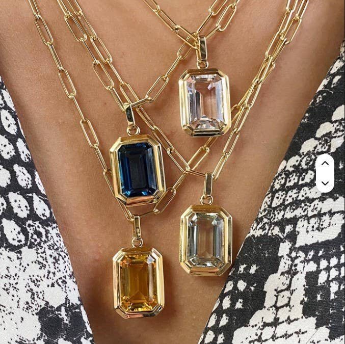 EVA Jewel Necklace - Garnet