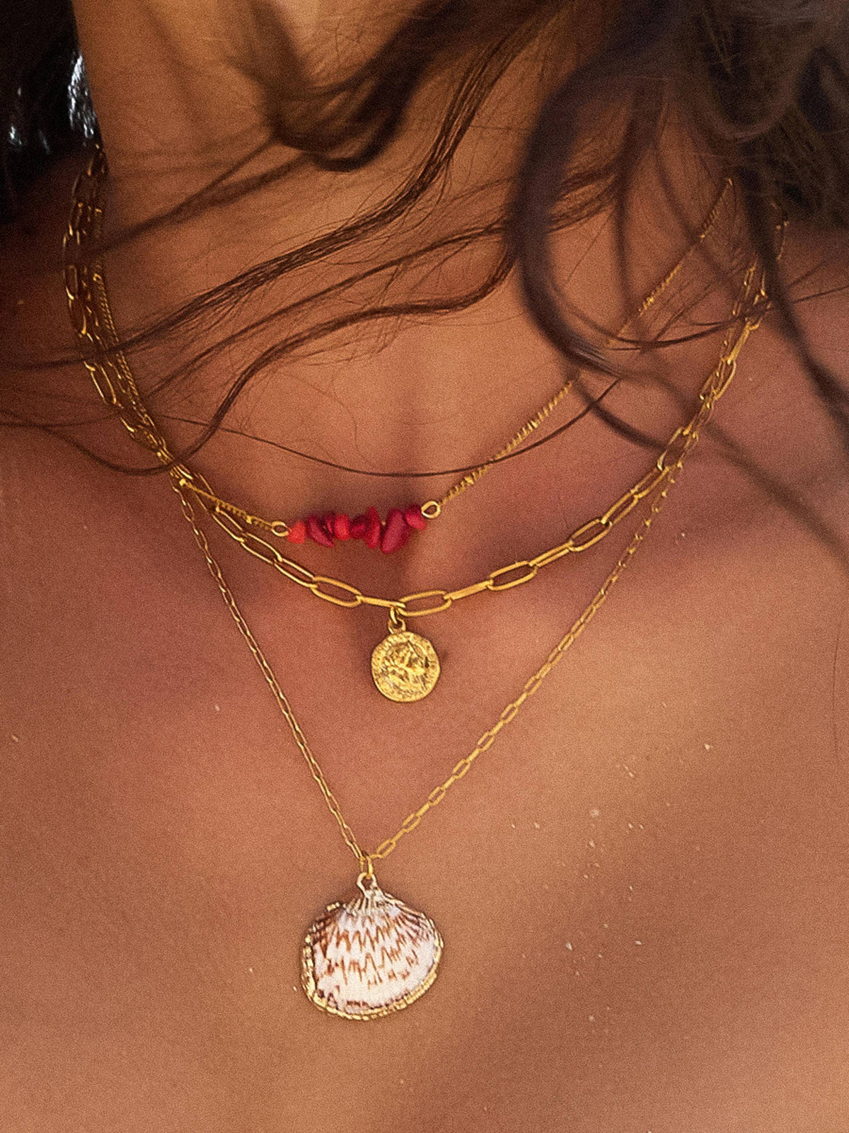 EVA Shellee 3-Layered Necklace