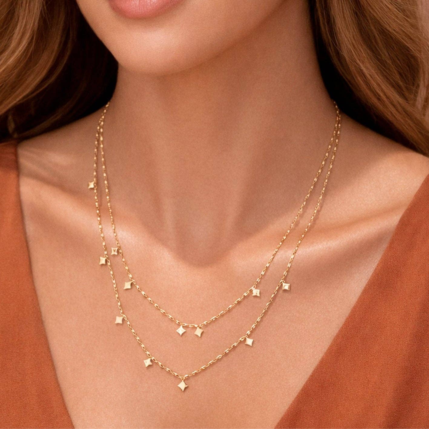 EVA Shine Layered Necklace