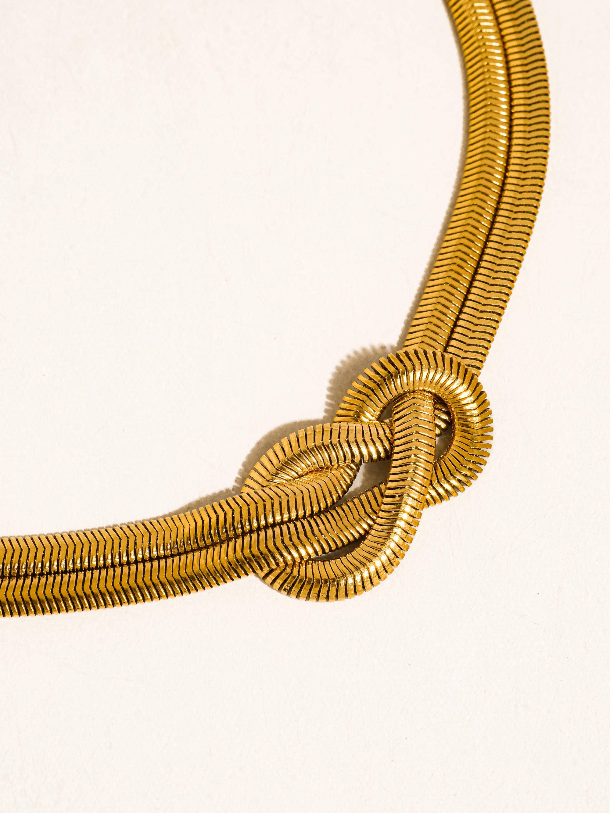 EVA Gold Knot Choker Necklace