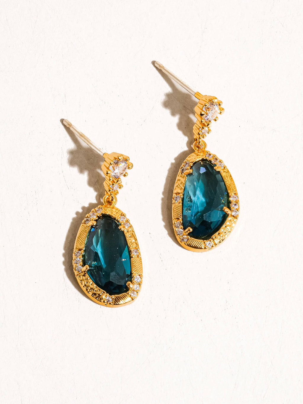 EVA Gem Earring - Light Blue
