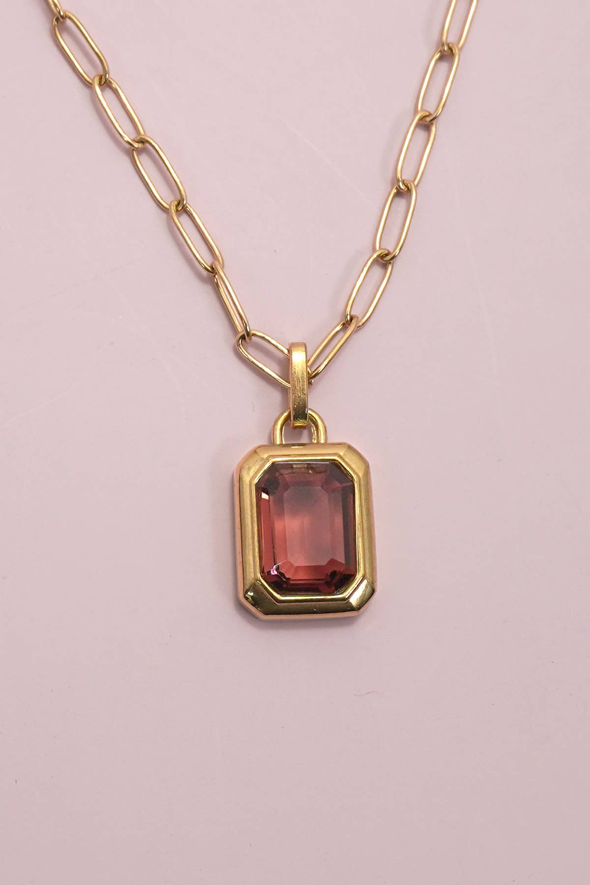 EVA Jewel Necklace - Garnet