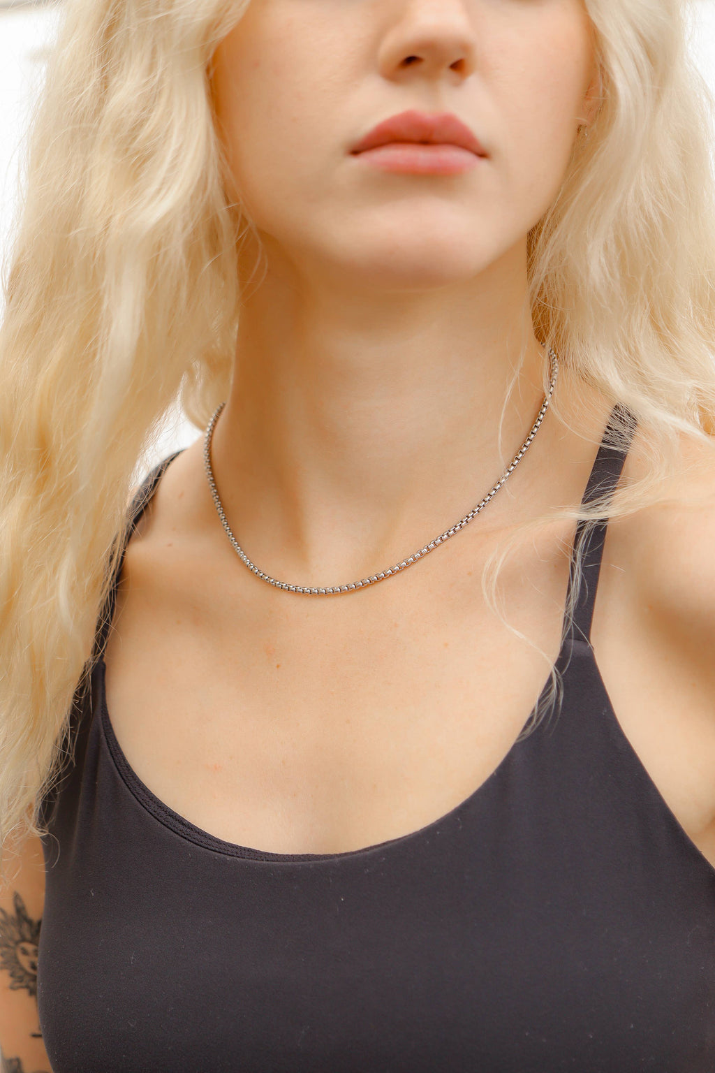 Stainless Steel Rounded Box Chain: Gold / 26"