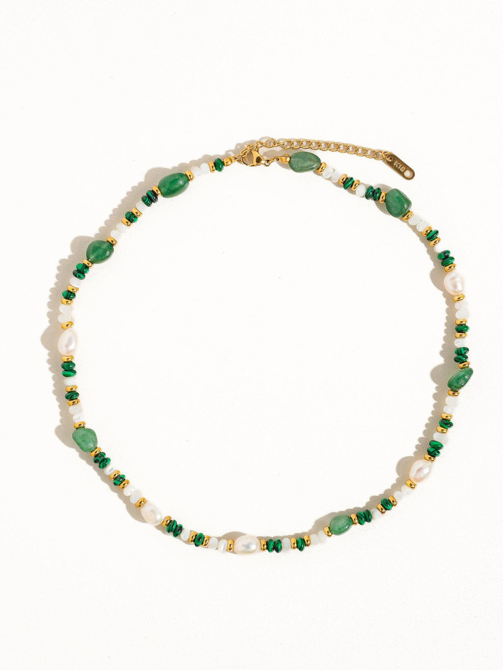 EVA Emerald Pearl Necklace