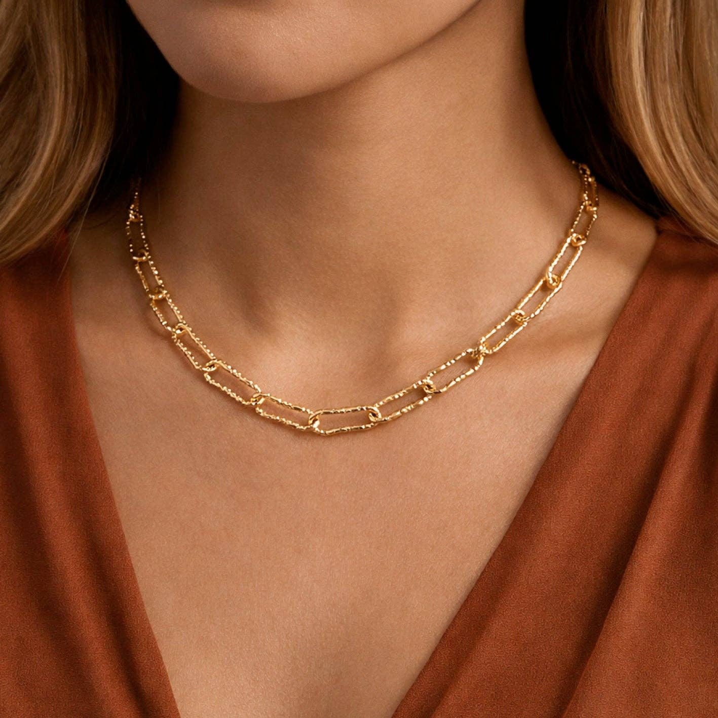 EVA Bright Link Chain Necklace