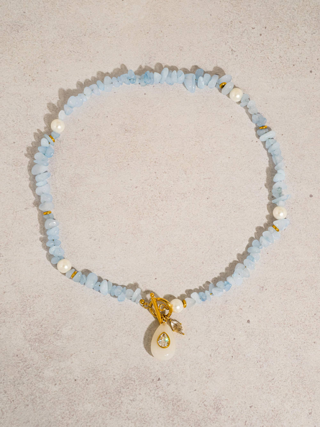 EVA Blue Oasis Charm Necklace