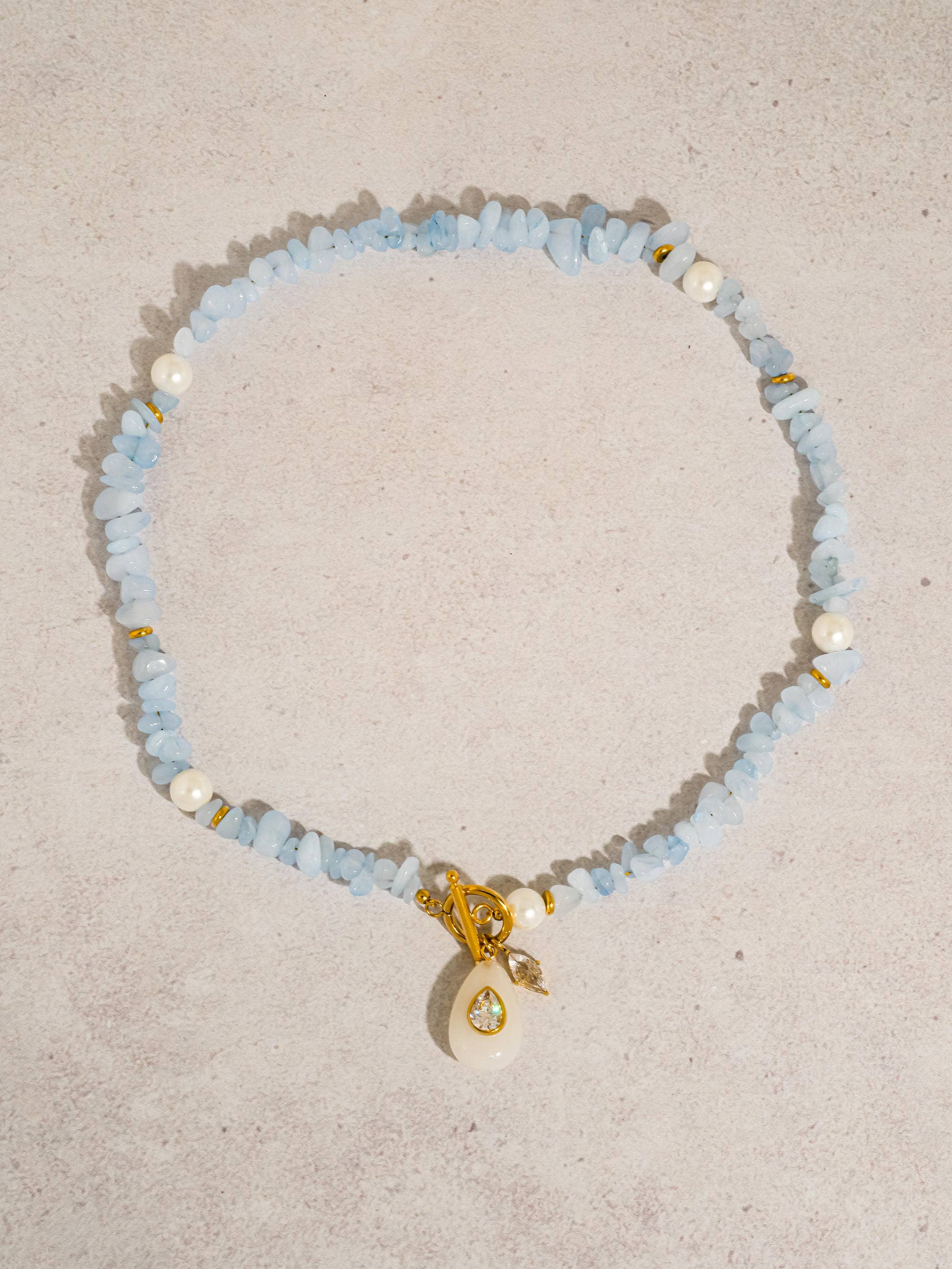 EVA Blue Oasis Charm Necklace