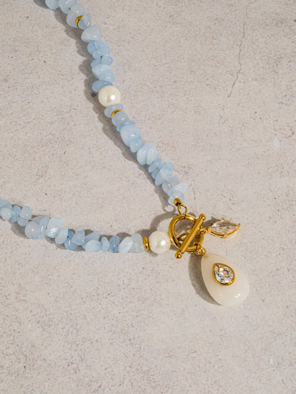 EVA Blue Oasis Charm Necklace