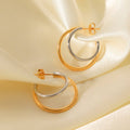 EVA Mixed Metal Shine Hoops