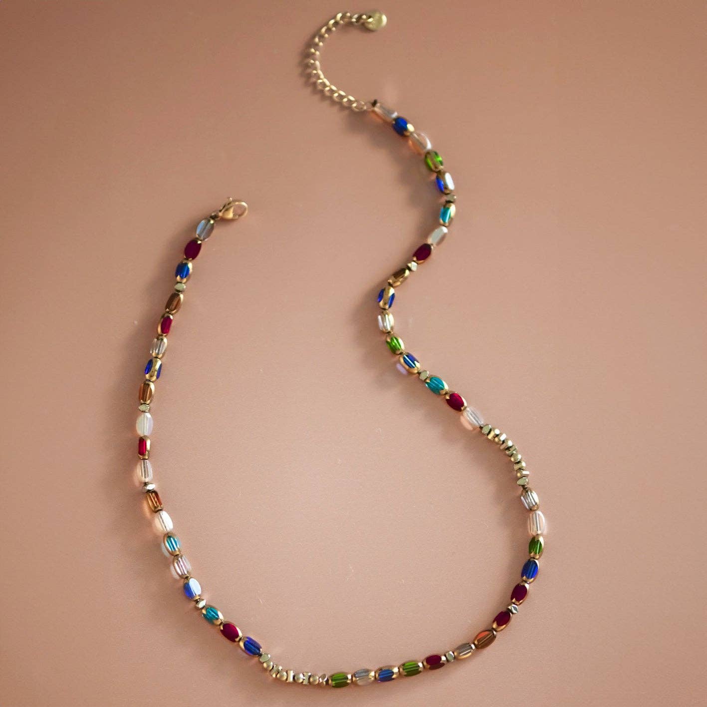 EVA Sea Glass Beaded Necklace