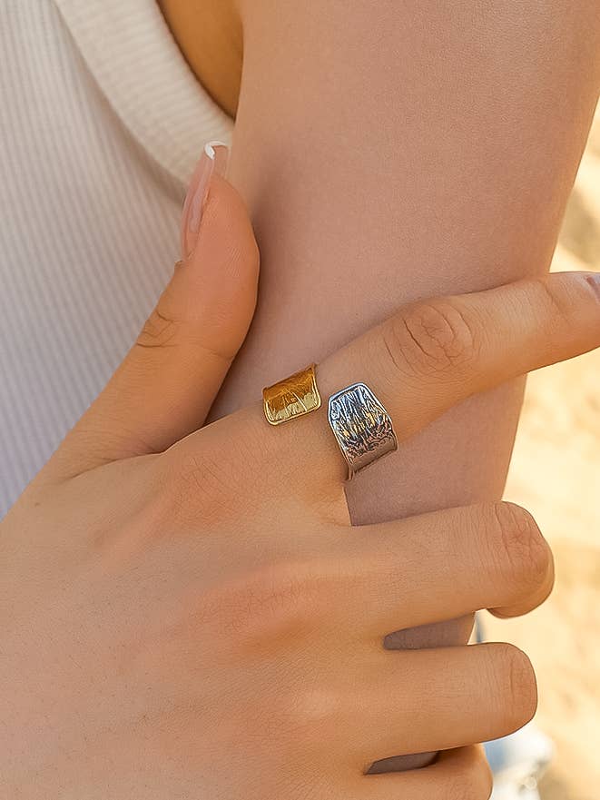 EVA Mixed Metals Wrap Ring