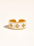 EVA White Flower Girl Ring