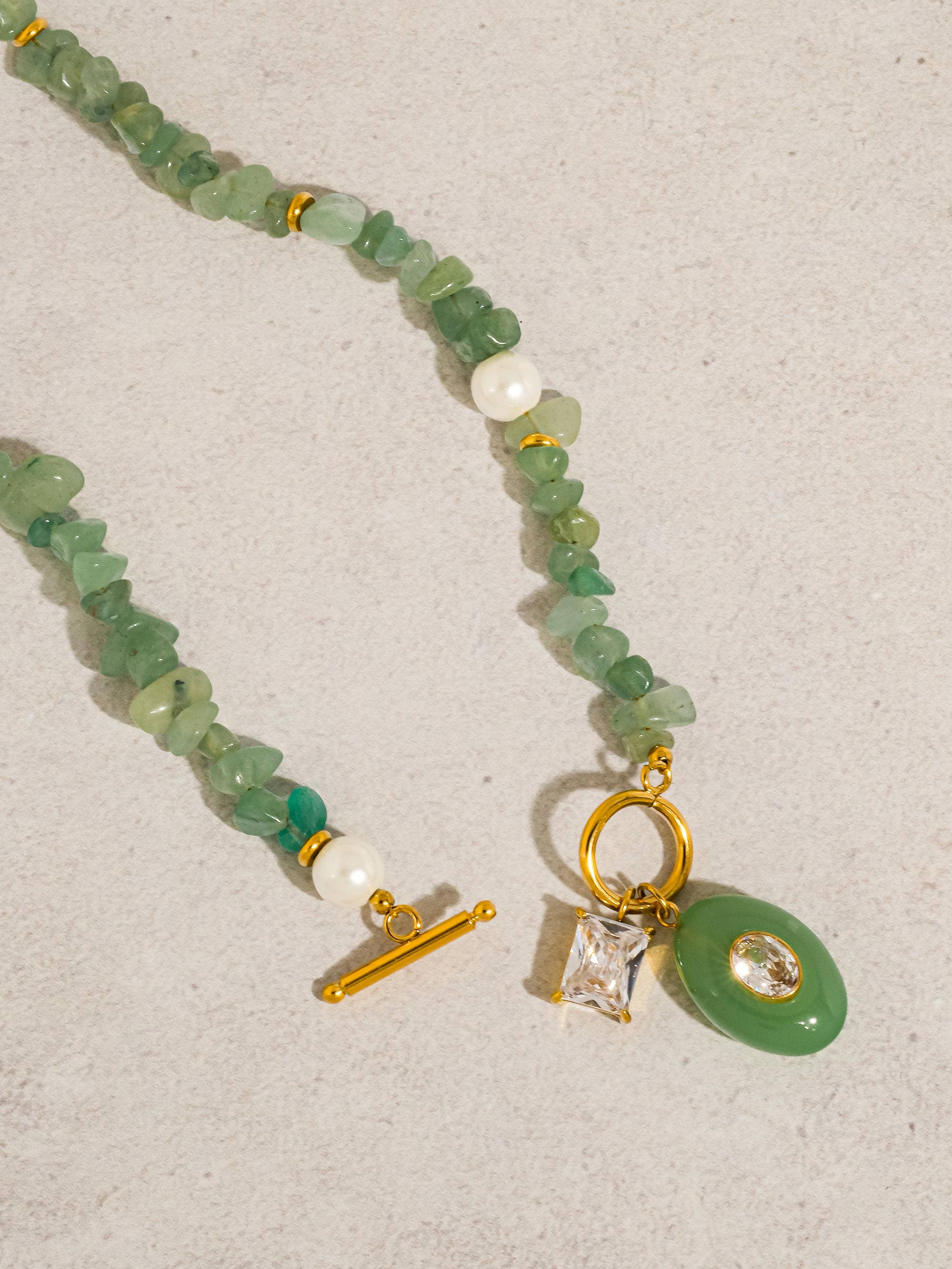 EVA Green Oasis Charm Necklace