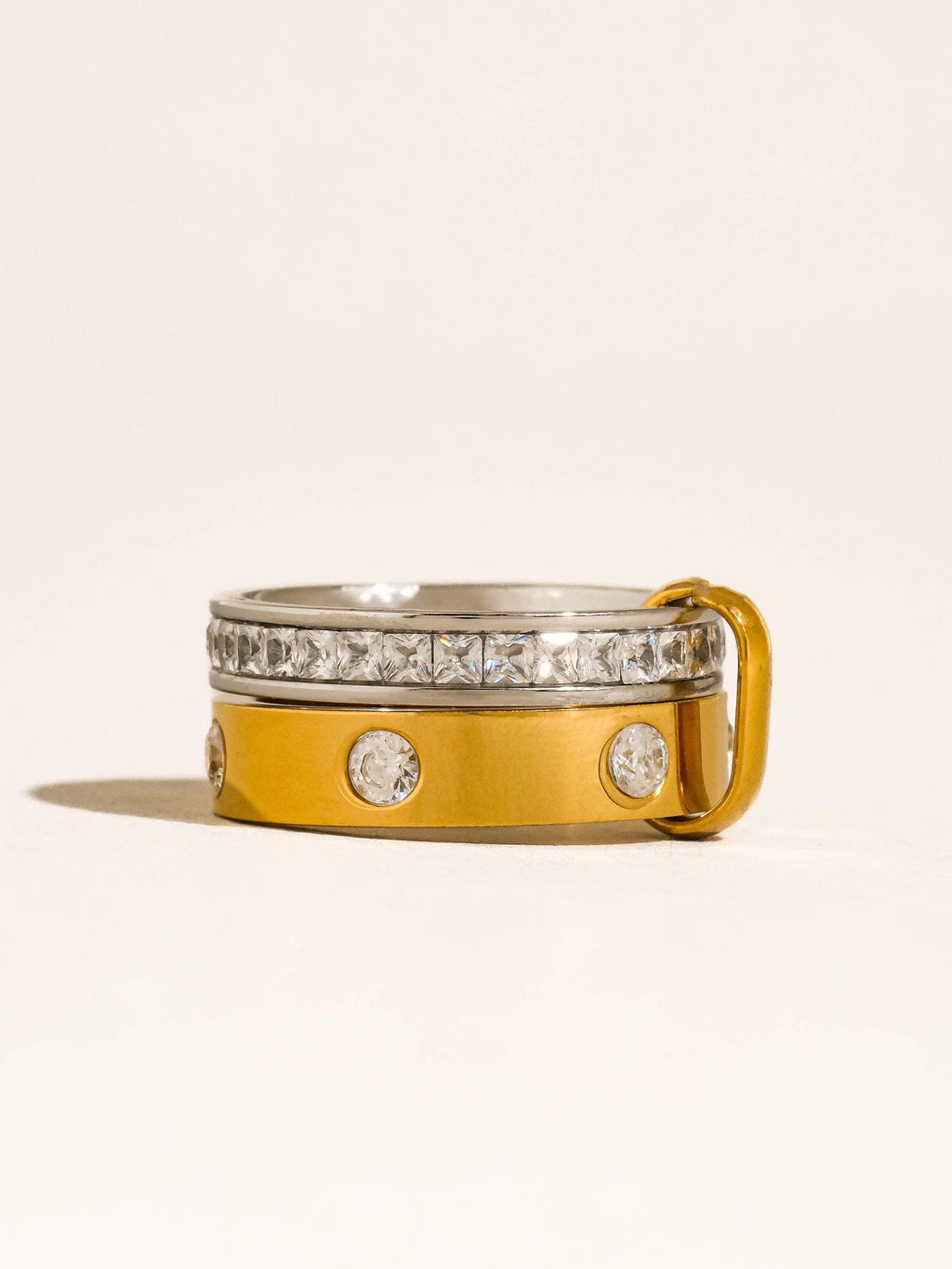 EVA Greyson Mixed Metals Band Ring: