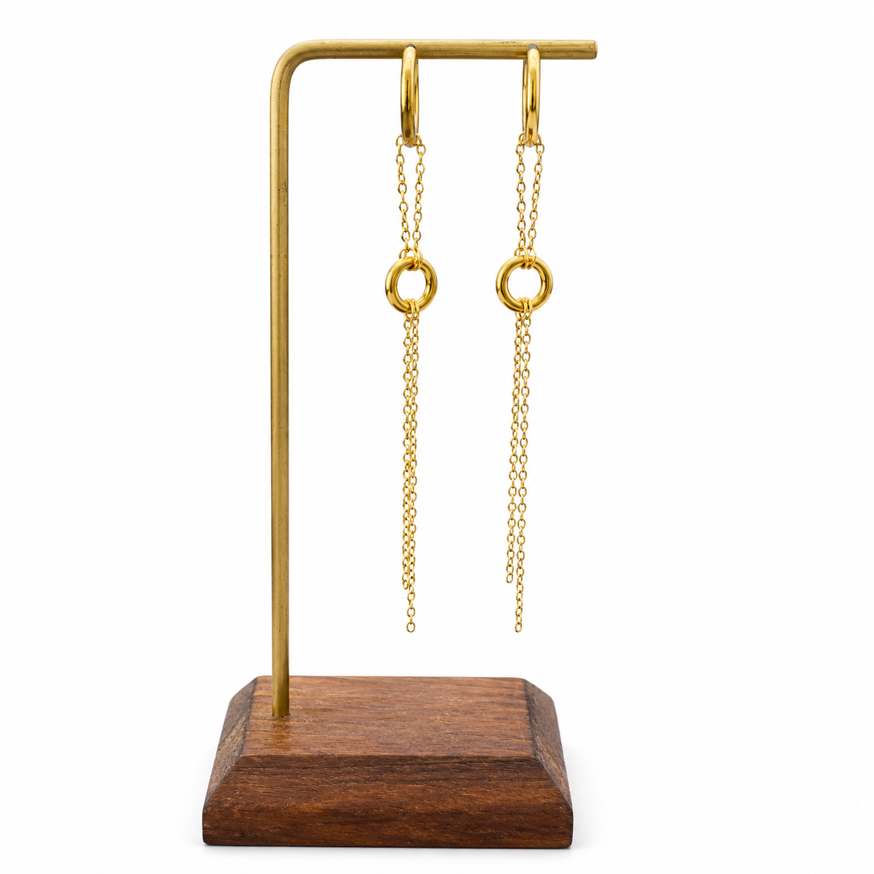 EVA Double Loop Huggie Earrings