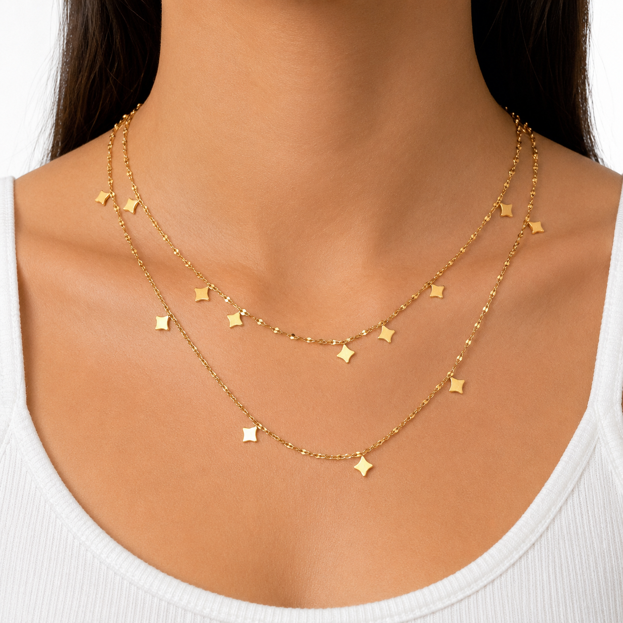 EVA Star Layered Necklace