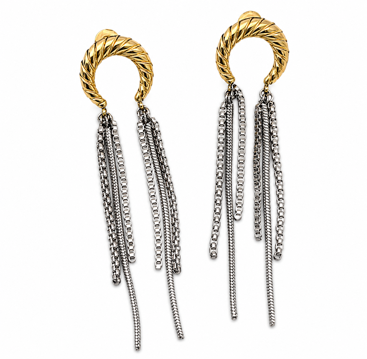 EVA Moon Fringe Earrings