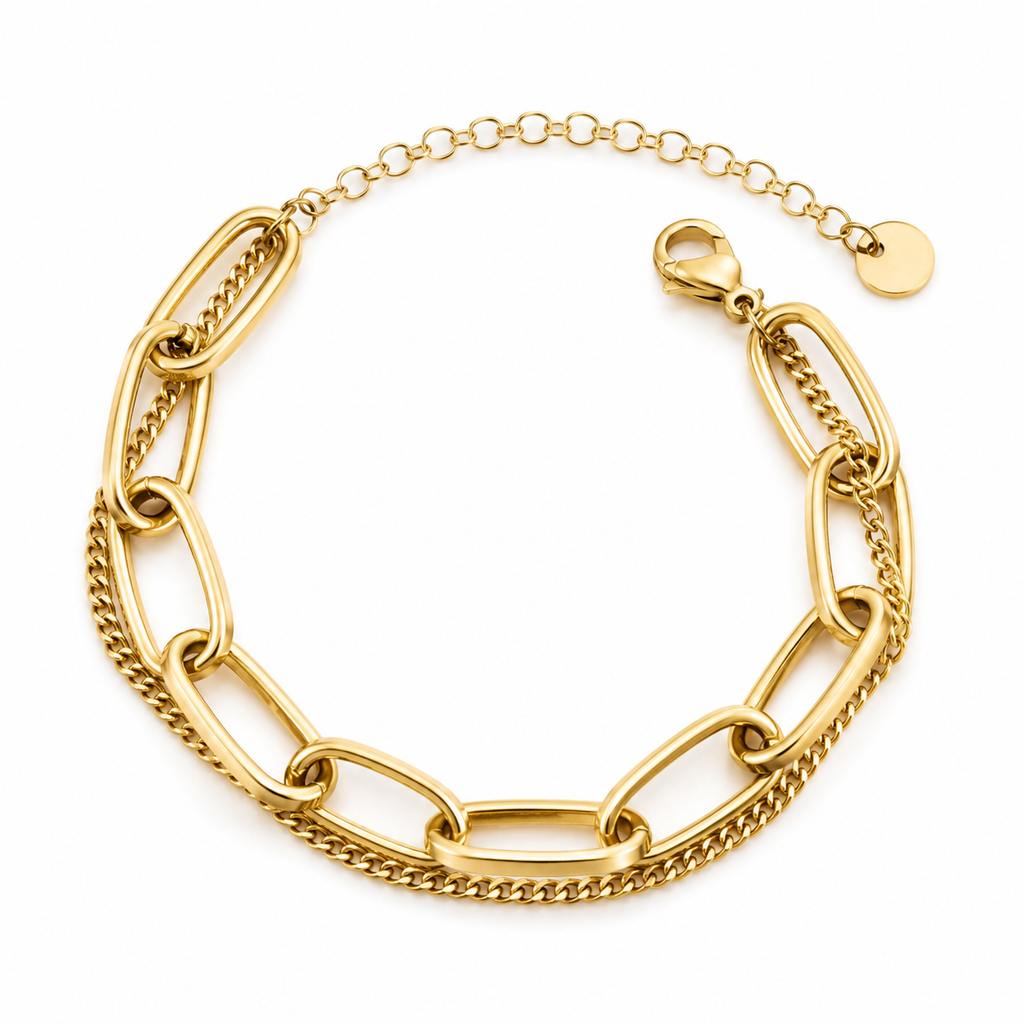 EVA Layered Link Chain Bracelet