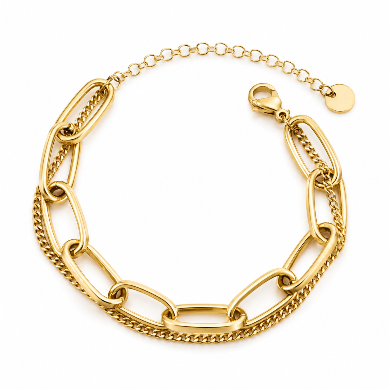 EVA Layered Link Chain Bracelet