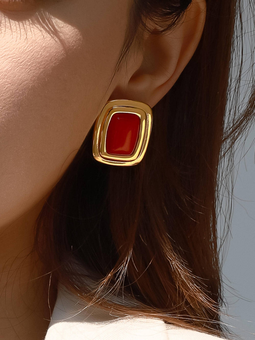 EVA Ruby Red Earrings