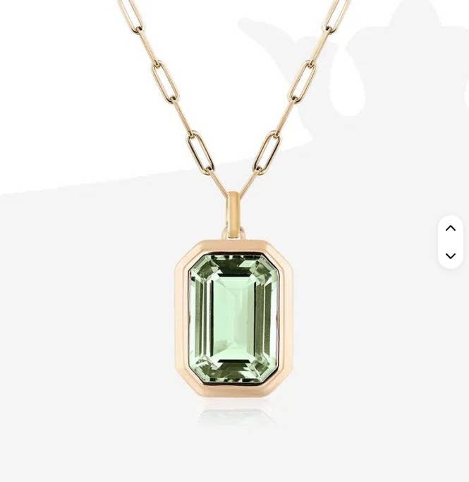 EVA Jewel Necklace - Light Green