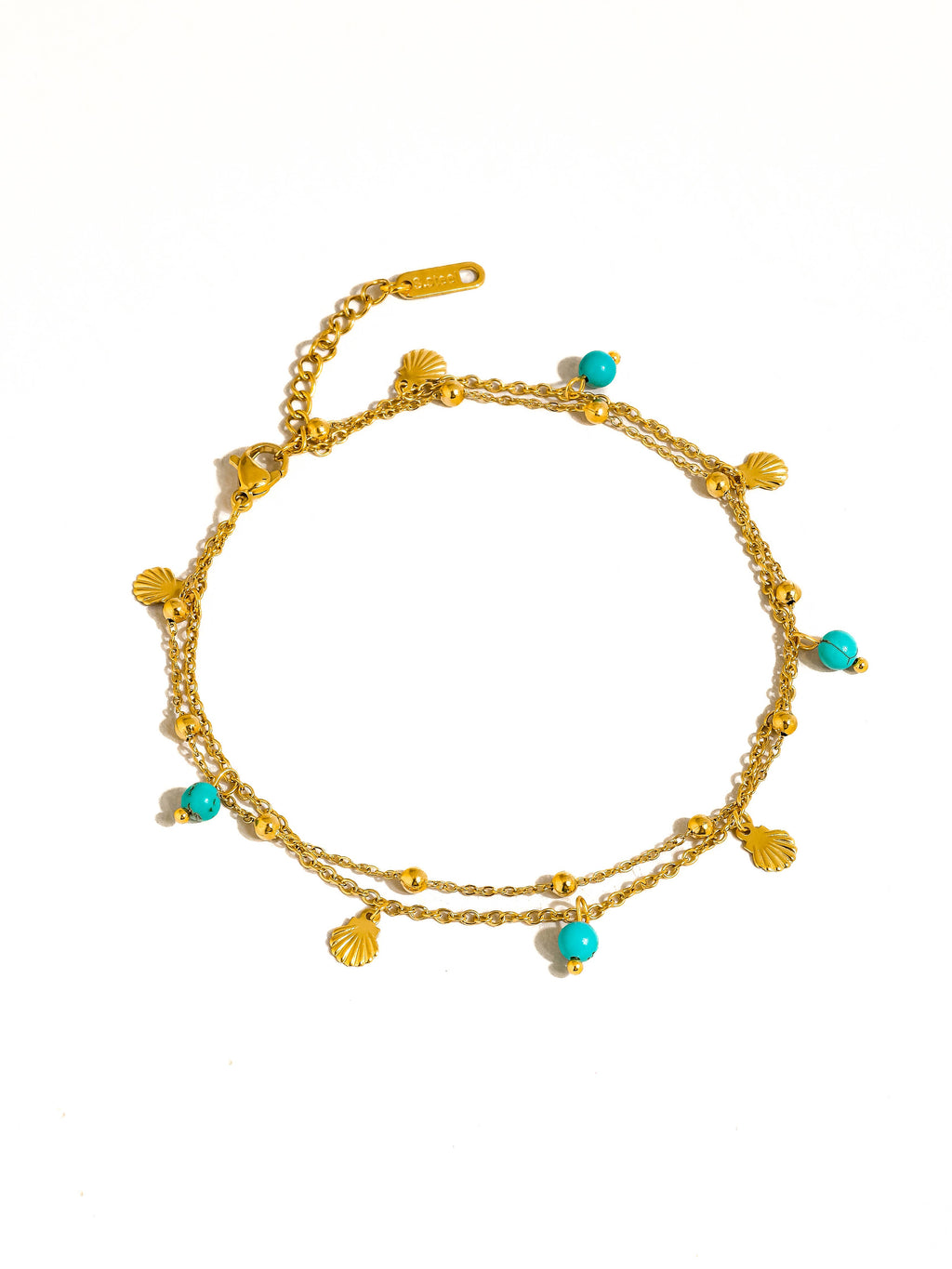 EVA Turquoise Shell Anklet