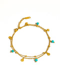EVA Turquoise Shell Anklet