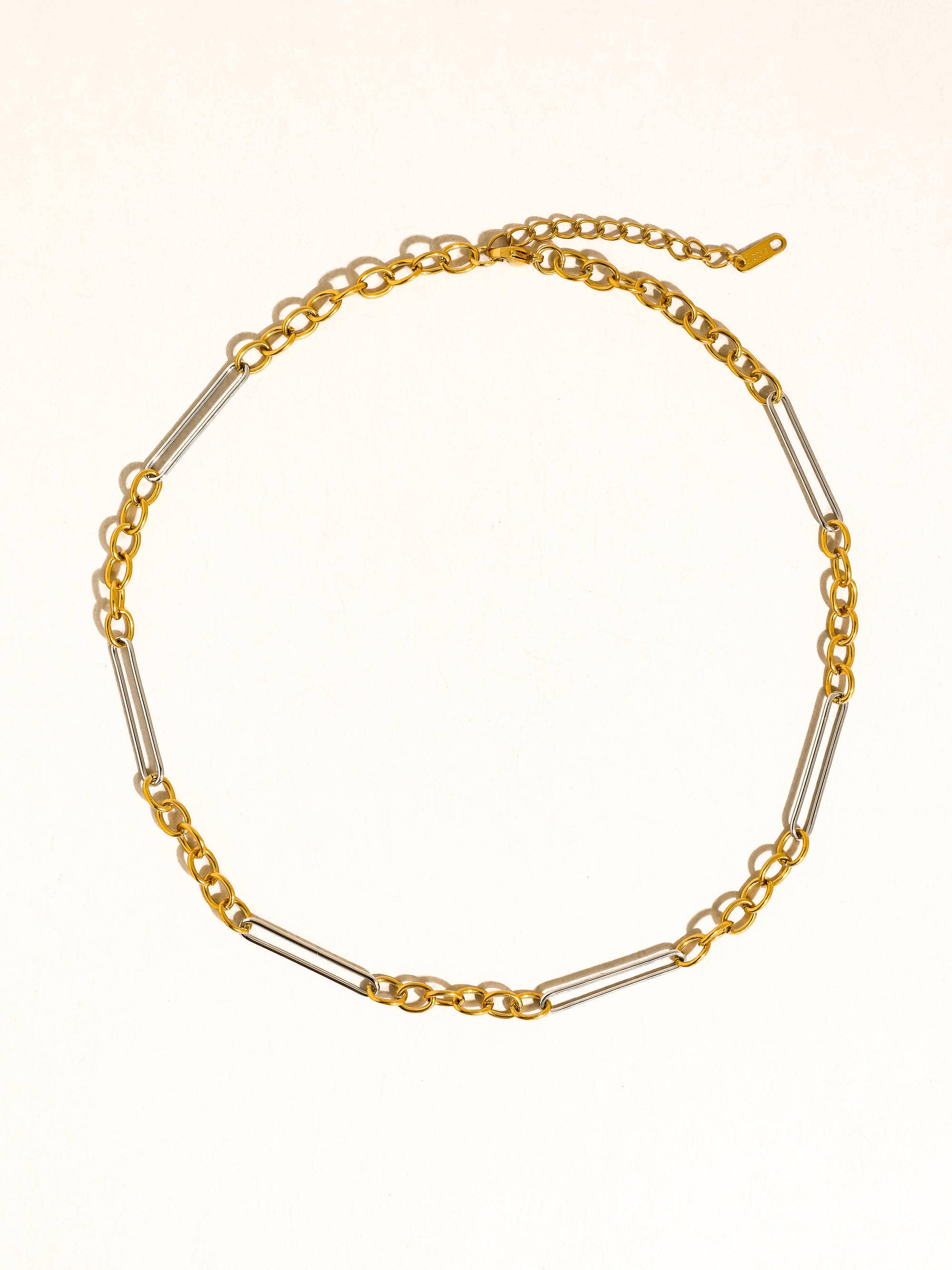 EVA Mixed Metals Leslie Chain Necklace
