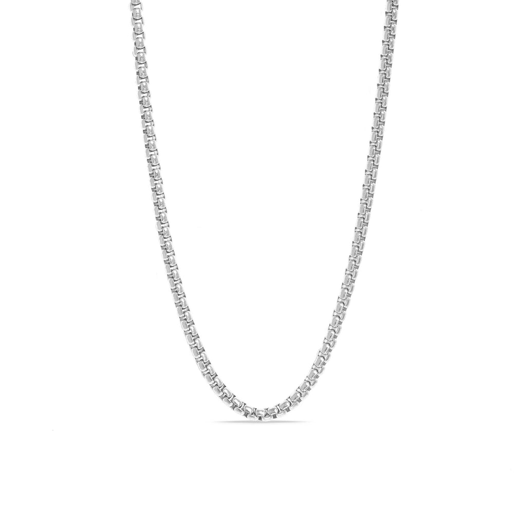 Stainless Steel Rounded Box Chain: Gold / 26"