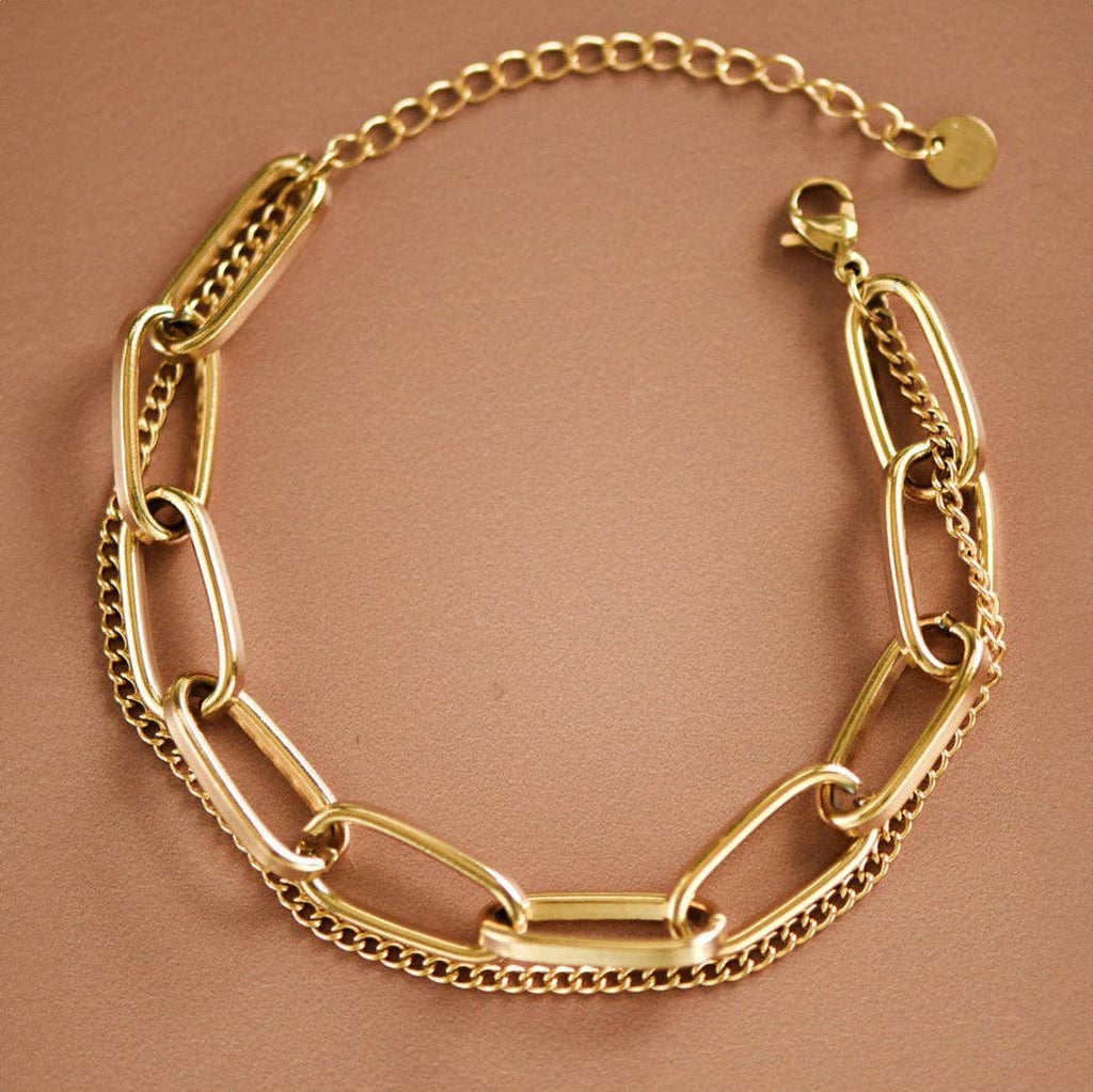 EVA Layered Link Chain Bracelet