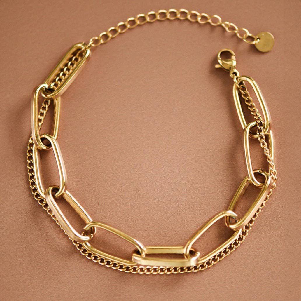 EVA Layered Link Chain Bracelet