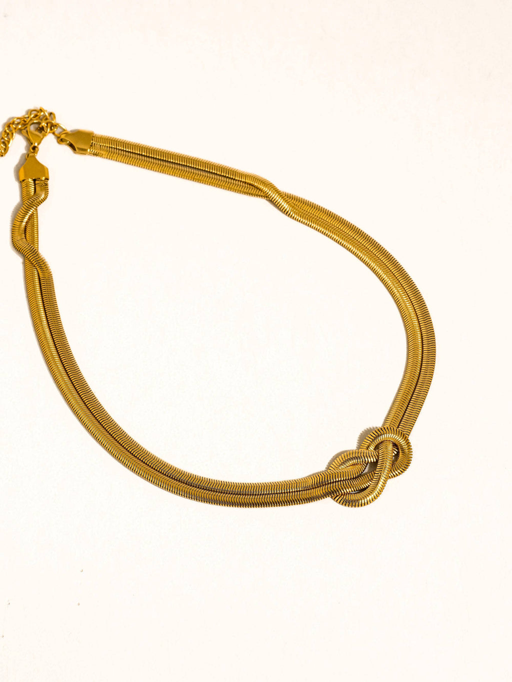 EVA Gold Knot Choker Necklace