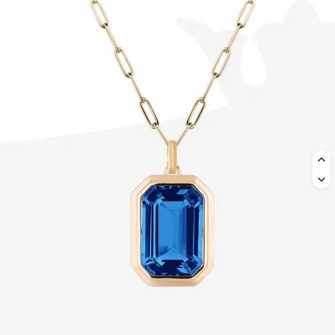 EVA Jewel Necklace - Royal Blue