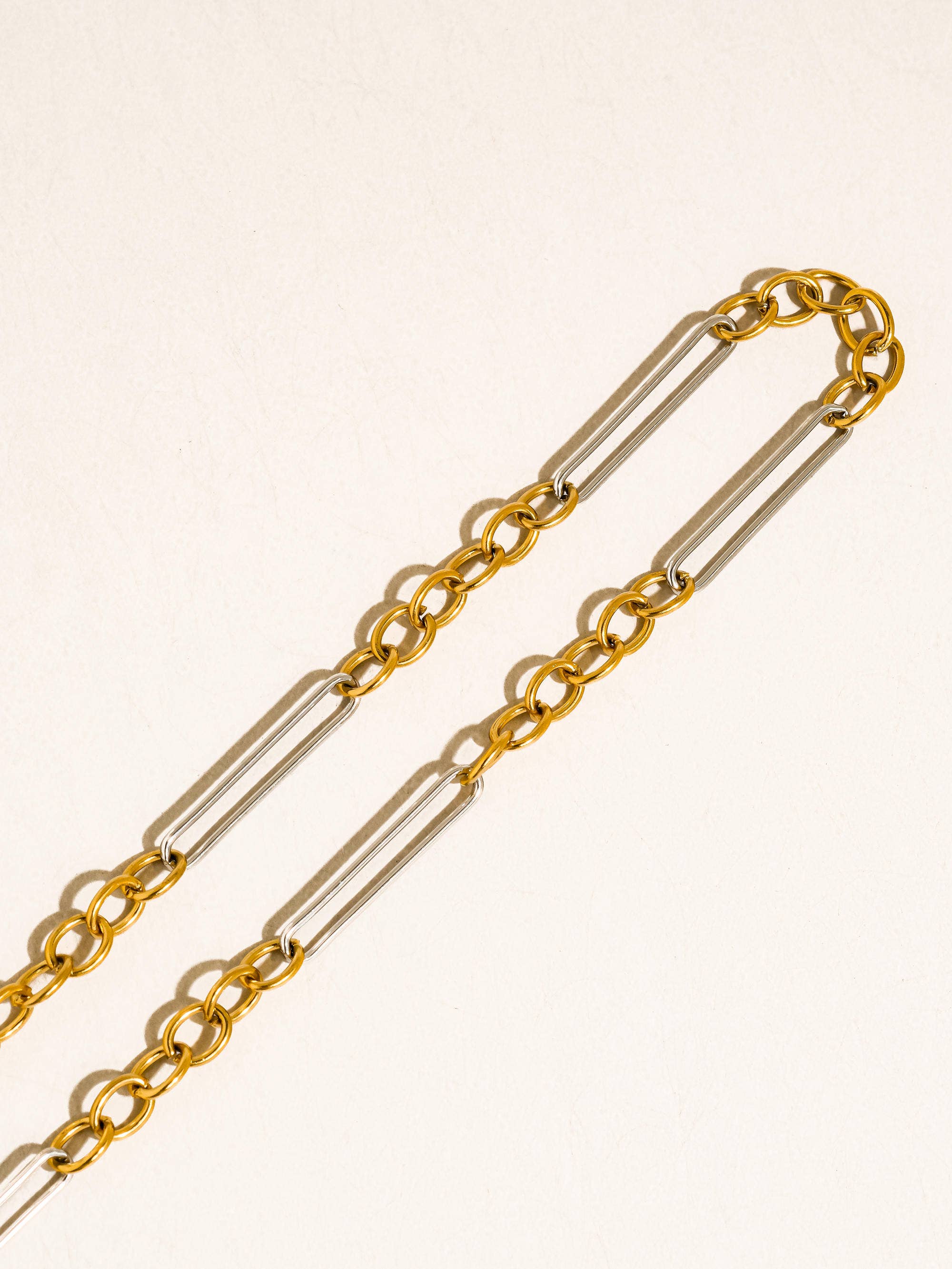 EVA Mixed Metals Leslie Chain Necklace